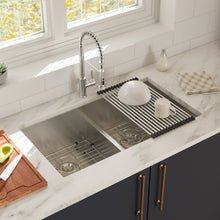 Load image into Gallery viewer, Modern Double Bowl Undermount Sink Design With 10" Deep Basins
