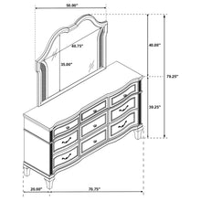 Load image into Gallery viewer, Colwood - 9 Drawer Dresser With Mirror - Silver
