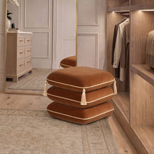 Load image into Gallery viewer, Monarch - Squared Upholstered Ottoman
