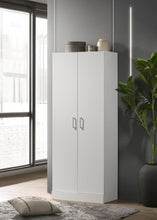 Load image into Gallery viewer, Alara - Height Simplistic Double Door Storage Cabinet - White
