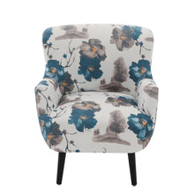 Load image into Gallery viewer, Armchair With Round Arm - White / Blue
