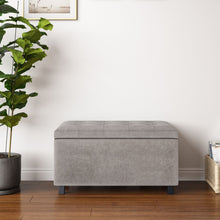 Load image into Gallery viewer, Cosmopolitan - Upholstered Storage Ottoman

