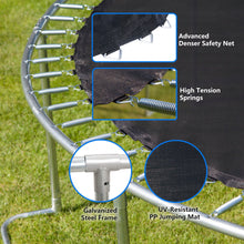 Load image into Gallery viewer, Yc 8Ft Trampoline Outer Net With Soft Basketball Board, Ball And Inflator - Blue
