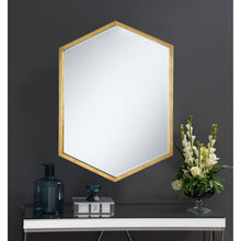 Load image into Gallery viewer, Cavendish - Hexagonal Wall Mirror - Gold
