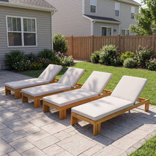 Load image into Gallery viewer, Outdoor Chaise Lounge With 5 Position Adjustable Backrest
