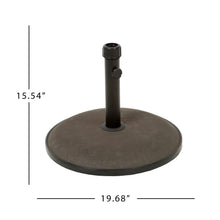 Load image into Gallery viewer, Um Holder Round Umbrella Base 66 Lbs Concrete - Brown
