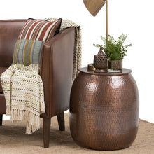 Load image into Gallery viewer, Griffen - Handcrafted Metal Storage Accent Table
