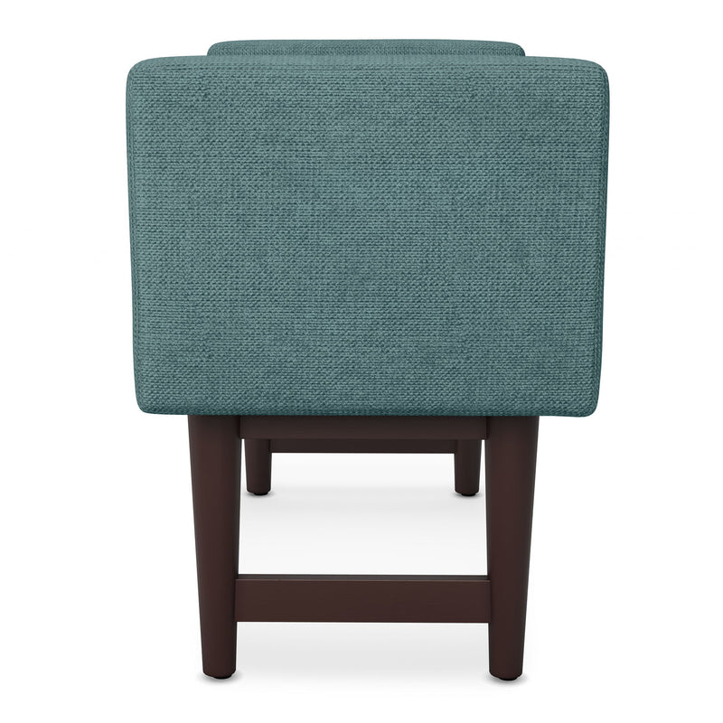 Scott - Small Ottoman Bench - Smoky Teal