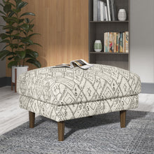 Load image into Gallery viewer, Abstract Ottoman - Black
