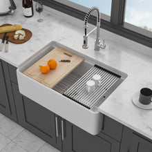 Load image into Gallery viewer, Single Bowl Kitchen Sink Workstation - White
