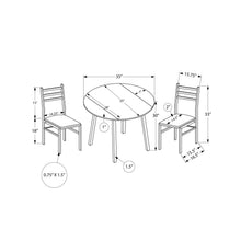 Load image into Gallery viewer, 3 Pieces Dining Table Set, Small, Drop Leaf, Contemporary &amp; Modern
