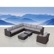 Load image into Gallery viewer, Outdoor Wicker Conversation Set With Cushions, All Weather
