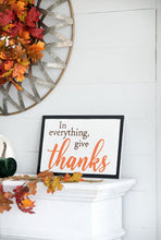 Load image into Gallery viewer, Thanks Wall Sign, Wall Art Decor For Harvest Festival Fall Festival &amp; Thanksgiving Table Decorations (Set of 2) - Black / Orange / White
