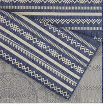 Load image into Gallery viewer, Sunshine - 5'3" X 7'3" Indoor, Outdoor Area Rug - Blue - Polypropylene
