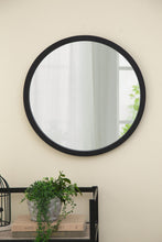 Load image into Gallery viewer, Circle Wall Mirror With Wooden Frame, Wall Mirror For Living Room
