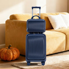 Load image into Gallery viewer, Luggage Set With Cosmetic Case, Combination Lock, Front Opening Design
