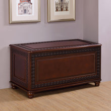 Load image into Gallery viewer, Ornate - Deep Flip Open Storage Cedar Chest With Cedar Lining - Brown
