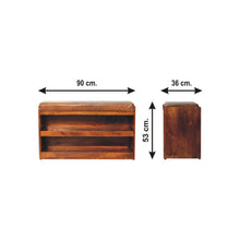 Load image into Gallery viewer, Buffalo - Hide Pull Out Shoe Storage Bench
