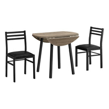Load image into Gallery viewer, 3 Pieces Dining Table Set, Small, Drop Leaf, Contemporary &amp; Modern
