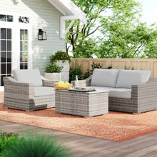 Load image into Gallery viewer, Stylish Sofa Seating Group With Cushions Perfect For Outdoor Gatherings
