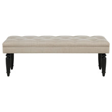 Load image into Gallery viewer, Upholstered Entryway Accent Bench - Beige
