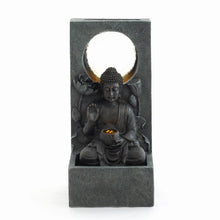 Load image into Gallery viewer, Zen - Outdoor Buddha Waterfall Fountain - Black
