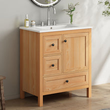 Load image into Gallery viewer, Modern Bathroom Vanity With Sink, Soft Close Drawers &amp; Door, Storage Rack
