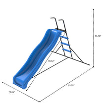 Load image into Gallery viewer, Xsl003 2.2M Kids Plastic Slide Indoor Freestanding Playground Equipment Children Plastic Slide Kids Indoor Slide - Blue
