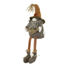 Load image into Gallery viewer, Sitting Gnome With Maple Leaf, For Holiday Harvest Festival Fall Festival &amp; Thanksgiving Table Decorations (Set of 2) - Orange Multi
