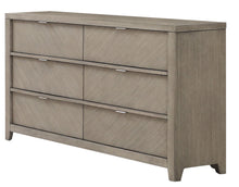 Load image into Gallery viewer, 6 Drawer Dresser - Light Gray
