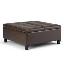 Load image into Gallery viewer, Ellis - Coffee Table Storage Ottoman Contemporary Design
