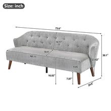 Load image into Gallery viewer, 3 Seater Tufted Upholstered Couch Comfy Living Room Sofa
