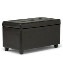 Load image into Gallery viewer, Cosmopolitan - Upholstered Storage Ottoman
