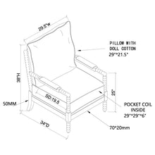 Load image into Gallery viewer, Removable Back Accent Chair
