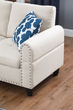 Load image into Gallery viewer, Alger - Wide Left Hand Facing Sofa &amp; Chaise With Ottoman - Beige
