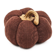 Load image into Gallery viewer, Pumpkin Ornament Decor For Holiday Harvest Festival Fall Festival &amp; Thanksgiving (Set of 2) - Dark Brown
