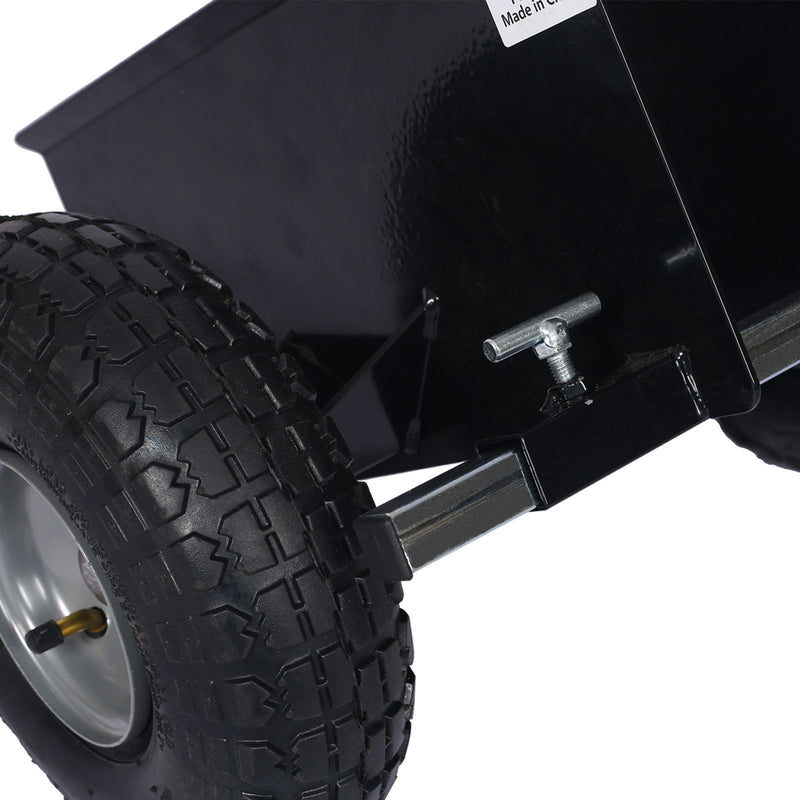Heavy Duty 600Lb Panel Dolly With 10In. Pneumatic Wheels Alloy Steel - Black