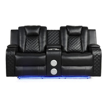 Load image into Gallery viewer, Benz - Power Reclining Loveseat &amp; LED Lighting And Built In USB
