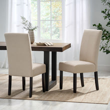 Load image into Gallery viewer, Pertica - Dining Chair Contemporary Design Wood Fabric - Natural
