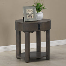 Load image into Gallery viewer, Jonah - MDF End Table With USB Ports - Light Brown
