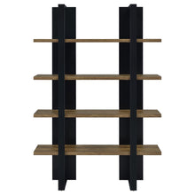 Load image into Gallery viewer, Mystrene - 4 Shelf Bookcase With Open Shelving Design - Black
