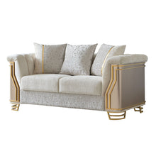Load image into Gallery viewer, Chateau - Loveseat - Cream / Brown
