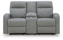 Load image into Gallery viewer, Gauntlet - Double Recline Loveseat With Console - Sterling
