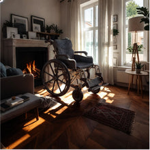 Load image into Gallery viewer, Lightweight Foldable Transport Wheelchair For Adults With Double X Force Support
