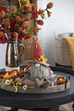 Load image into Gallery viewer, Sitting Gnome With Maple Leaf On Hat, For Holiday Harvest Festival Fall Festival &amp; Thanksgiving Table Decorations (Set of 2) - Orange Multi
