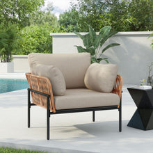 Load image into Gallery viewer, Rope Lounge Chair With Cushions For Modern Spaces
