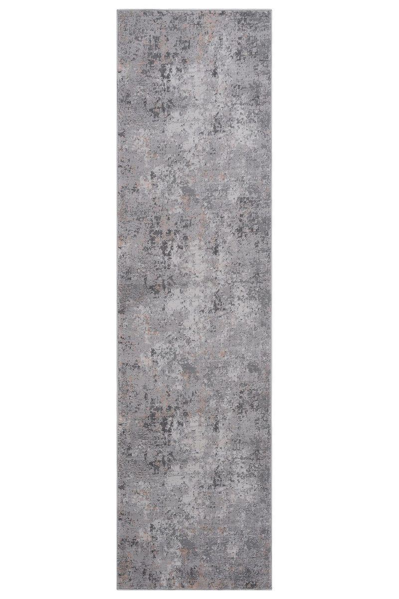 Marfi - 2' X 8' Abstract Runner Rug - Gray Multi