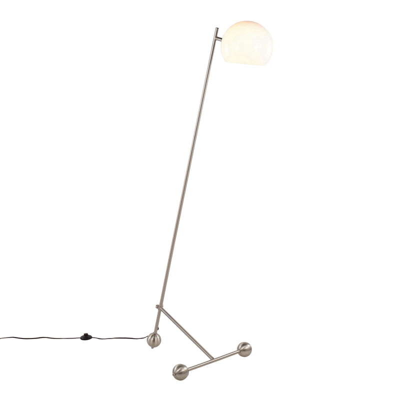Eileen - Contemporary Floor Lamp - Brushed Nickel