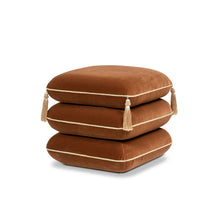 Load image into Gallery viewer, Monarch - Squared Upholstered Ottoman
