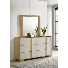 Load image into Gallery viewer, Lincoln - 6 Drawer Dresser With Mirror - Natural
